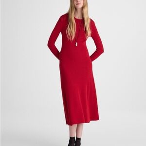 Madewell The Signature Knit Crewneck Midi Dress
